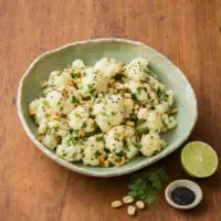 Lime Cauliflower Peanut Salad