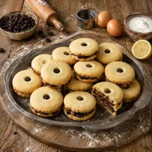 Amish raisin pocket cookies with soft dough and a fruity raisin filling