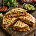 barbecue turkey burgers with cheese and guacamole