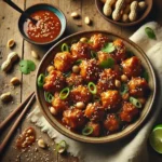 Asian-Inspired Honey Garlic Chicken Wings on rustic wooden table