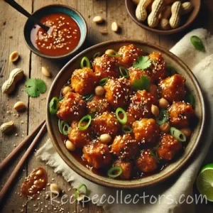 Asian-Inspired Honey Garlic Chicken Wings on rustic wooden table
