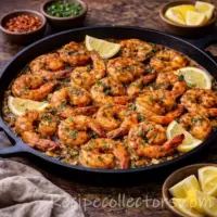 cajun shrimp skillet with smoky spices and parsley