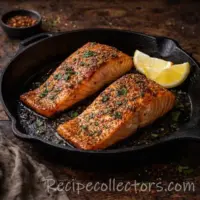 Perfect air fryer salmon fillet with flaky texture and lightly crisp edges