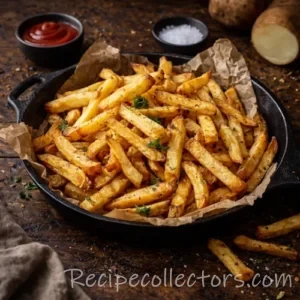 Ultra crispy air fryer French fries with golden edges served in a bowl