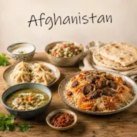 Afghan recipes featuring rice dishes grilled meats and traditional Afghan cuisine