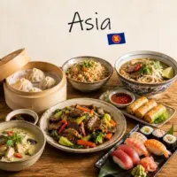 Asian recipes featuring noodles rice dishes stir-fries and traditional Asian cuisine