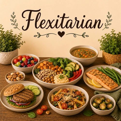 Discover flexitarian recipes featuring plant-focused meals, healthy dinners, vegetable-rich dishes, and balanced everyday eating.