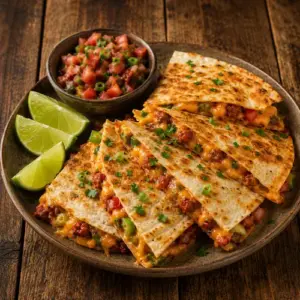 Cheese and Chorizo Quesadillas